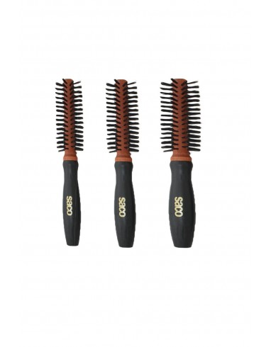 Lots de 3 Brosses Rondes En Bois